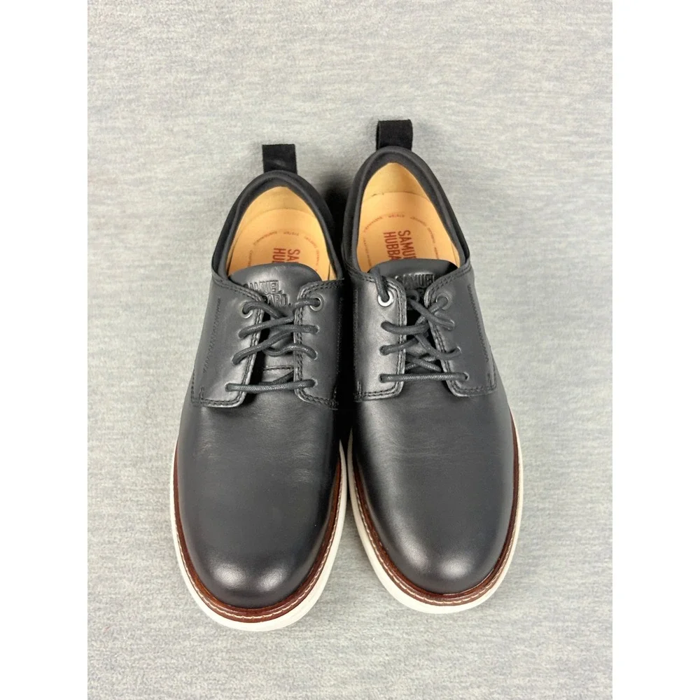 Samuel Hubbard Rafael Shoes Mens 9.5 M Black Leather Lace Up Derby Hybrid Casual